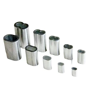 Gym Cable Accessories Ends Fittings Cable Connectors Eyelet Assemble for Fitness Equipment Spare Parts Aluminum Sleeve