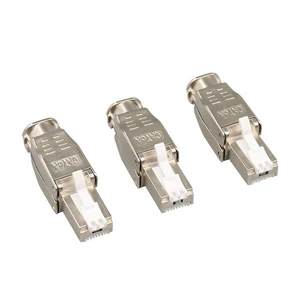 Cat6a CAT7 CAT8 RJ45 Male Female Toolless Modular Plugs 8P8C Connector Accessories for Cats