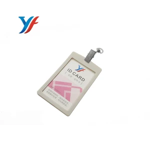 Accessories Product Plastic Badge Holder With Durable Metal Clip