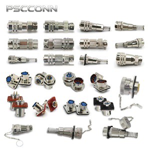 PSCCONN Industrial-grade FQN Series 2 4 9 14 26 32 Pin IP67 Waterproof Aviation Circular Connector Plug And Socket -55℃~+100