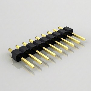 Brass Contact Male Socket PCB Pin Header Connector 2.54 Pitch 1x3 Pins 2.54mm Female Header For PCB PZ254-1-03-Z