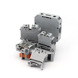 High Safety Uk2.5B Din Rail Wire Terminal Block V0 Fireproof Insulation Material 24 12Awg Specification for New Energy Cabinet