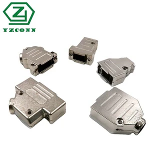 YZlink Custom Straight Dust D-Sub Metal Hood 9pin 15pin 25pin 37pin 50pin Male Female Waterproof D SUB Connector
