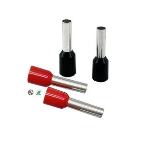 European Tubular Insulated Terminal 1.5 Square CE1508 Pin-shaped Red Copper Cold-pressed Terminal Block