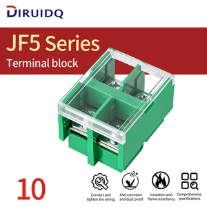 High Quality JF5-10/5 2 3 1position S3 RD Terminal Strip, 2.5mm² Wire, High and Low Rail Junction Box 60A