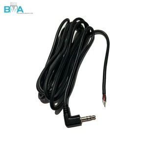 Right Angle 90 Degree 2.5mm 3.5mm Mono TS Male Plug AUX Cable Anti-Interference For Microphone Headphone Car Audio System