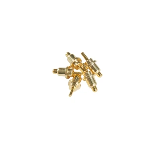 RongGuang POGOPIN Golden Brass Ring Terminals 1P Custom Charging Connector for Electronic Vaporizer OEM | Made in China