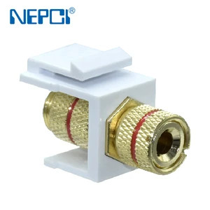 NEPCI Banana Connector Female and Female Red and Black XJY-NE-62G+F/F Banana FF