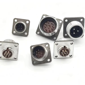 P48K4Q Premium Circular Aviation Connector P48K44Q 9 Contacts Stainless Steel Industrial Plug