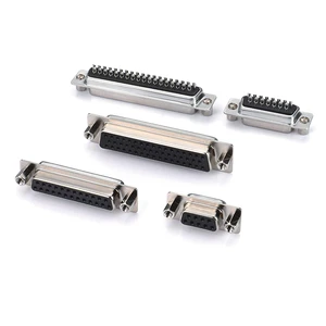 D-SUB 37Pin Female Solder Front Riveted Nut for Cable,D-SUB 37Pin Socket,DB 37P Female Connector