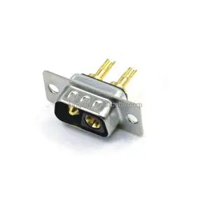 High Power D-SUB 2V2 Male Connector Straight Gold Pin High Current Solder Cup Type 2V2 Plug DB Connector