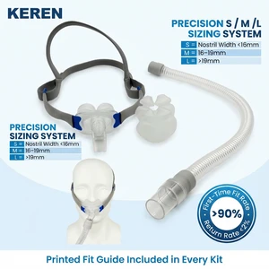 CE MDR ISO13485 CPAP Nasal Mask Universal Medical Grade Silicone Low Noise Anti-Leak Sleep Apnea Therapy S/M/L CPAP Mask