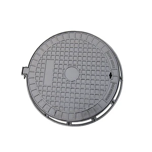 EN124 Ductile Cast Iron Round Manhole Cover with Frame Black Bitumen Coated Welding Service Available