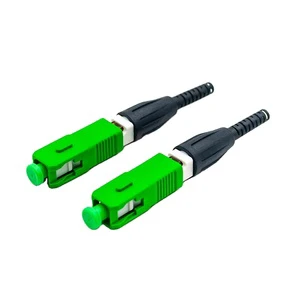 Hot Sell SC Field Installable Fibre Optical Fast Connector Used for 0.9mm 2.0mm 3.0mm Round Cable SC Fiber Optic Fast Connector