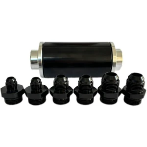 New Condition 44MM/50MM/58MM Aluminum Cleanable Oil Fuel Filter Element Connector Refitted Universal Fitment Car Engine Parts 1