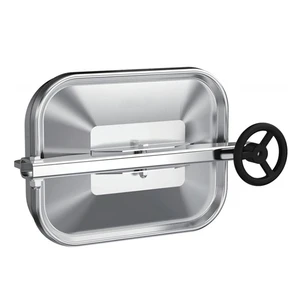 SS304 Food Grade Sanitary Stainless Steel Rectangular tank Pressure square Manway Door Manhole
