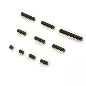 2.54mm 1.27mm Double Row Right Angle SMT 180° Male Header Straight Through Hole Pin Header Board to Board Mezzanine Connectors