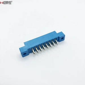 3.96mm Card Edge Connector 16P Blue 805 Gold Pin Type