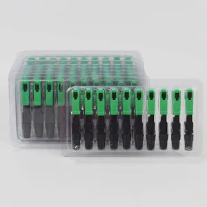 Factory Direct Cold Splice Connector SC LC FC Fiber Optic Connector Adapter Pre-Embedded Drop Cable Quick Connector