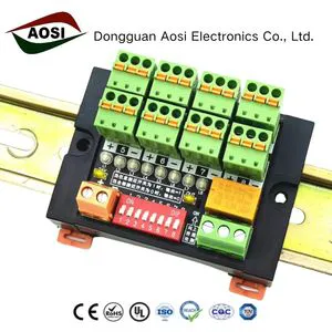 AOSI SENS-YM 8-Channel Logic Terminal Module DIN Rail Mounting Multi-Condition Priority Trigger Board PLC Automation Connectors