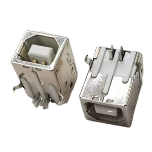 Integrated circuit usb connector female 4pin usb a type female connector usb 2.0 a type connector 90 degree