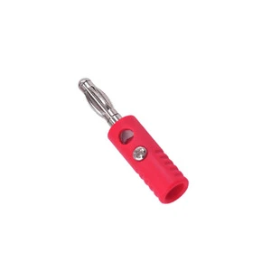 4mm Lantern Banana Plug, Copper Nickel-Plated Nylon Test Adapter, Solderless Speaker Amplifier Horn Terminal
