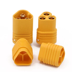 Amass MT60 3-Pole Motor Connector Three Prong 30A Gold Plated Plug 100% Genuine Ready To Ship Small MOQ For Unicycle Controller