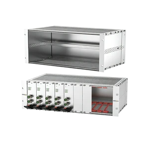 RDEKONO Elma Schroff Subrack 19inch 3U Enclosure, with Cover Plate Empty Case, 3U 42TE 355MM Depth for Industrial 6342-3551