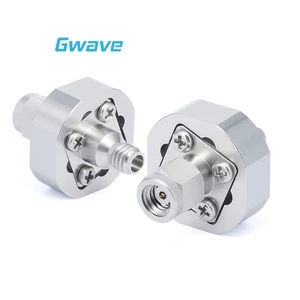 High Frequency 1.0mm Male 1.0mm Female Coaxial Connectors DC Block Inner Conductor 50 Ohm Stainless Steel RoHS Compliant