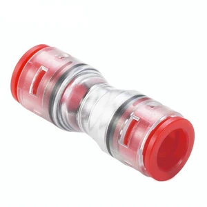 HDPE Plastic Straight Micro Duct Connector for Fiber Optic Cable Telecommunications Product