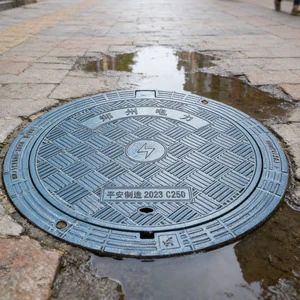 Industrial Grade Ductile Iron Manhole Cover Round Heavy-Duty Manhole Lid for Municipal Projects