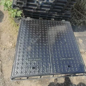 Ductile Iron Square Manhole Cover for Municipal Road EN Standard 500x1000mm Dimensions China Origin