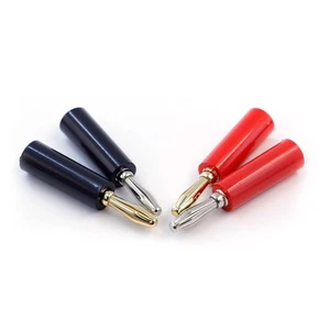 4mm Banana Plug Screw-press Type Solderless Connector 24A High Current Connection Nickel-Plated Copper ABS Housing PCB Component