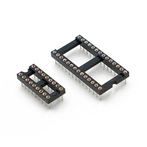 LECHUAN 40Pin IC Socket DIP Pin Dual Row Machined 1.27/2.54/7.62/10.16/15.24MM Pitch Straight Right Angle SMT for ICs