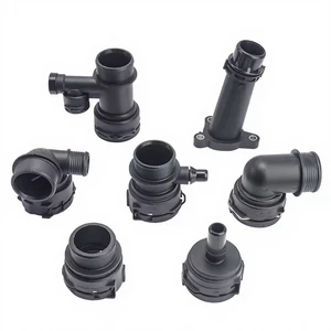 NW32 PA66+30%GF High-Temp Automotive Radiator Hose Connector Chemical-Resistant VDA Spigot Compatible High Cooling System
