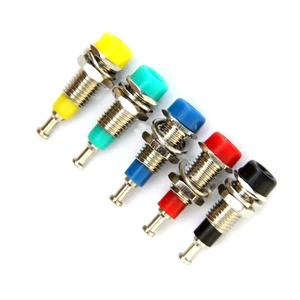 High Quality 2mm Nickel Plated Banana Panel Socket Binding Post Audio Connector for Electronic Equipment