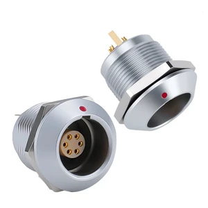 K Series Waterproof IP68 Circular Push-Pull Self-Locking ENG 1k Socket Female Circular Connector 2-48 Pin Metal Connector