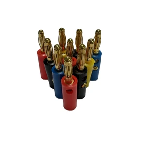 Hongsheng Banana Plug Adapter 4mm Brass 10A 250V Rated 2p Male IP20 Model 232 Multimeter DC Power Supply Oscilloscope Probe
