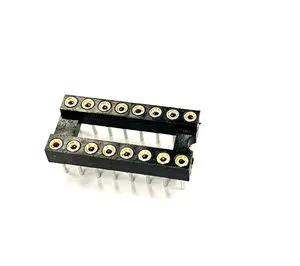 2.54mm 16pin 20pin dip sip clip pin IC socket L=7.43mm