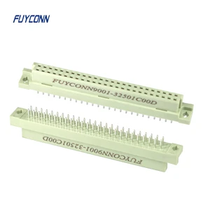 2.54mm Pitch Vertical PCB 50Pin DIN41612 Female Connector, 2rows 50Pin Straight 2*25 250S Backplane Connectors