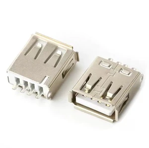 Factory Wholesale Phone Accessories USB Connector Price USB 2.0 PCB Connector Plug 4Pins Type a Charging Port Connector