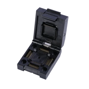 Flip Over Design QFP Socket 1.0 mm Pitch Welding Connection Aging Socket QFP 48 Adapter Connector for Accurate IC Testing