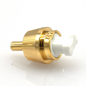 RCA Gold-Plated All Brass Audio/Video Connectors DC Male Plug for Audio Transmission