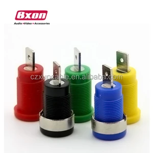 High Voltage Safety Type 4mm Panel Banana Socket Hole Terminal Connector Banana Head Female Base