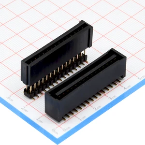 Board to Board Connector 2.54mm Male to Female Connector Snap Fit, H25 Right Angle 26P 30P 36P PCB Board Mezzanine Connectors