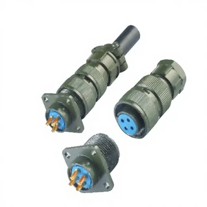 SW20 Series Industrial Circular Connector 2-7 Pin 10A/25A 500V Metal Shell Solder/Crimp Termination for Power Signal