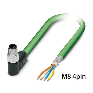 Industrial Camera M8 To RJ45 Gigabit Ethernet Cable 4pin D Code Aviation Plug Sensor Connector