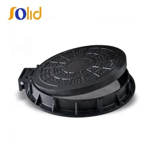SOLID OEM 600x600 Light Duty C250 DI Cast Iron Grey EN124 Standard Round Manhole Covers with Frame