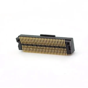 0.5mm Pitch Board To Board Connector Male Dual-slot Type SMT H:1.0mm With Posts 60P
