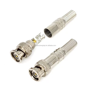 BNC Male Coaxial Connectors for CCTV Home Security Cctv Camera Video Transmission Coax Cables